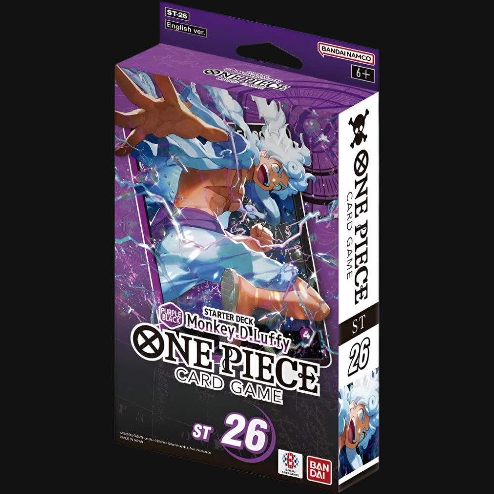 Starter Deck 26: PURPLE/BLACK Luffy ST-26 GumGum Cards Starter Deck 26: PURPLE/BLACK Luffy ST-26 GumGum Cards