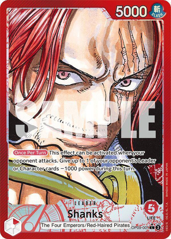 Shanks Alt art Leader (OP09-001) - GumGum Cards