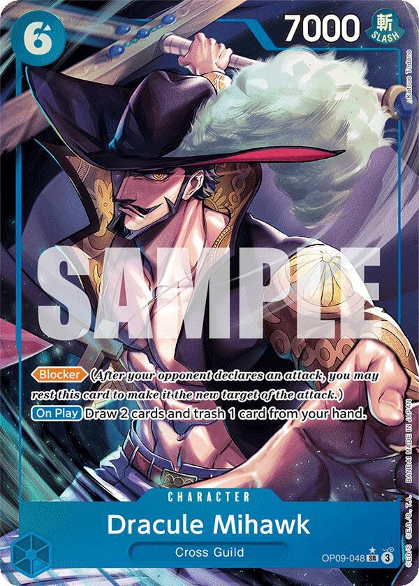 Dracule Mihawk Alt Art - Emperors in the New World (OP09-048)