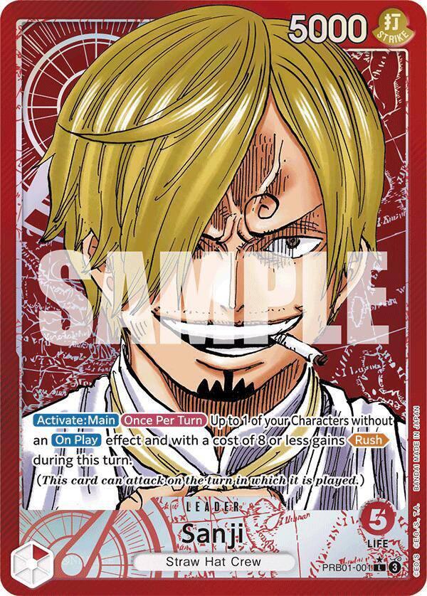 Sanji Alt Art Leader (PRB01-001) - GumGum Cards