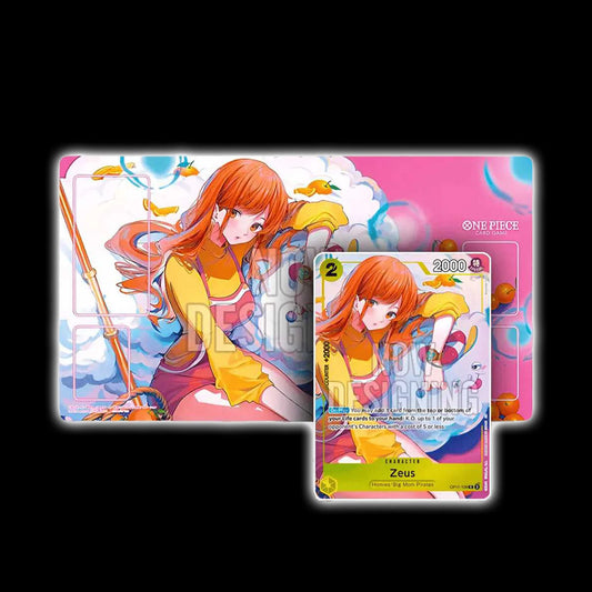 nami and zeus playmat fest bandai 24-25 gumgum cards