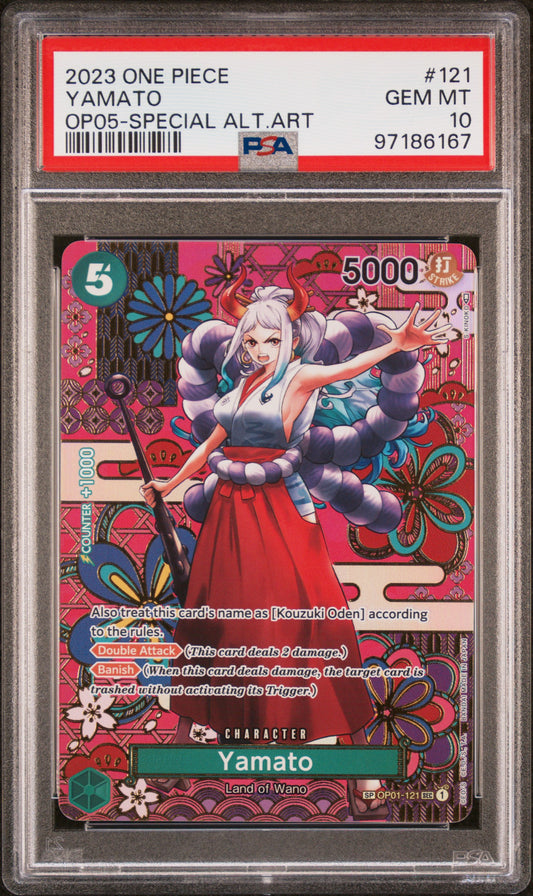 Yamato OP05-121 Special Alternate Art - PSA 10
